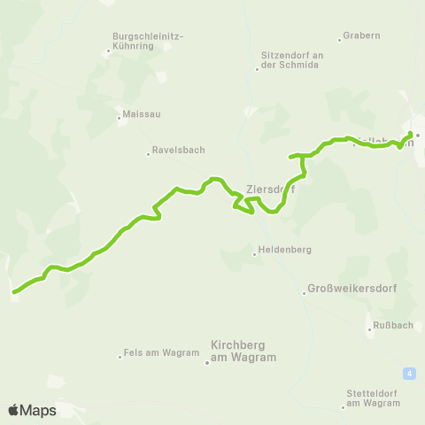 Verkehrsverbund Ost-Region Hollabrunn - Ziersdorf - Straß - Krems / Donau map