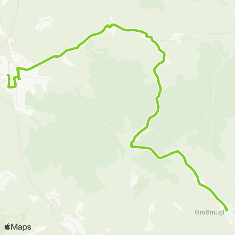 Verkehrsverbund Ost-Region Großmugl - Hollabrunn map