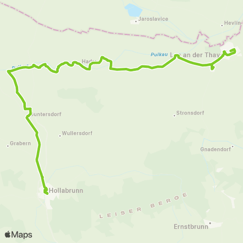 Verkehrsverbund Ost-Region Laa / Thaya - Großkadolz - Jetzelsdorf - Hollabrunn map