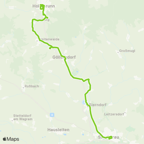 Verkehrsverbund Ost-Region Stockerau - Sierndorf - Hollabrunn map