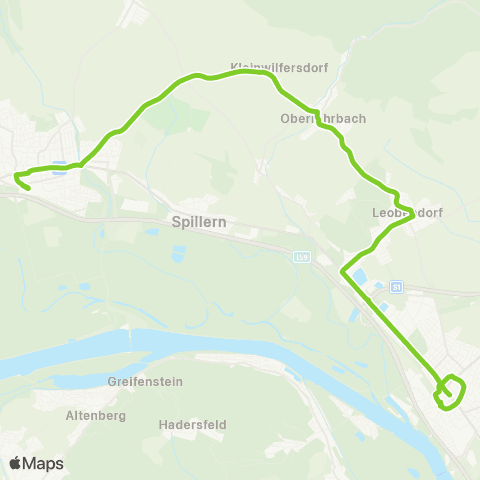Verkehrsverbund Ost-Region Stockerau - Leobendorf - Korneuburg map