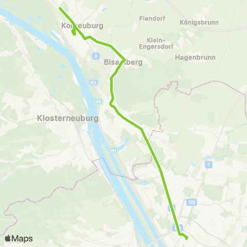 Verkehrsverbund Ost-Region Floridsdorf - Langenzersdorf - Korneuburg map
