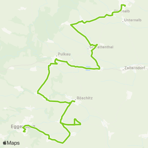 Verkehrsverbund Ost-Region Eggenburg - Röschitz - Pulkau - Retz map