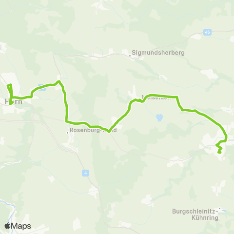 Verkehrsverbund Ost-Region Horn - Eggenburg über Kühnring / Kleinmeiseldorf map