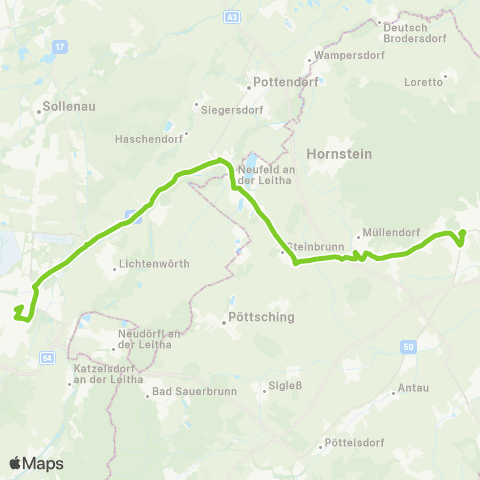 Verkehrsverbund Ost-Region Eisenstadt - Ebenfurth - Wr. Neustadt map