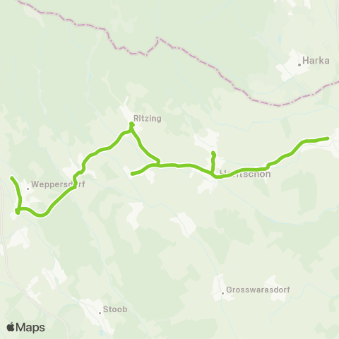Verkehrsverbund Ost-Region Deutschkreutz - Weppersdorf map