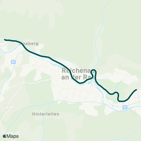 VOR Payerbach - Hirschwang map