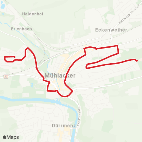 Verkehrsverbund Pforzheim-Enzkreis Stöckach - Bahnhof - Enzkreiskliniken map