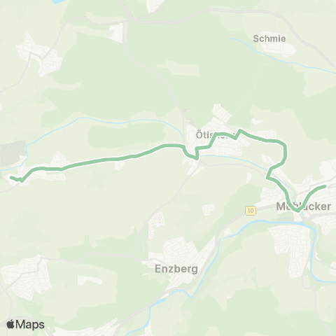 Verkehrsverbund Pforzheim-Enzkreis Dürrn - Ötisheim - Mühlacker map