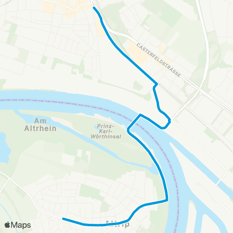 Verkehrsverbund Rhein-Neckar Altrip - MA-Neckarau map