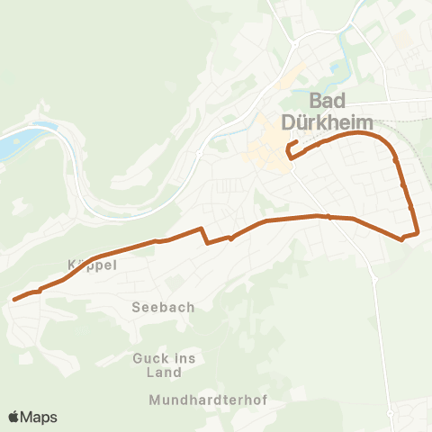 Stadtwerke Bad Dürkheim GmbH Bad Dürkheim - Seebach - Rudolf-Bart-Siedlung map