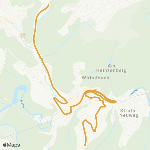 Stadtwerke Eberbach Eberbach Bahnhof - Holdergrund - Neuer Markt - Eberbach Bahnhof map