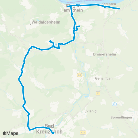 Verkehrsverbund Rhein-Neckar Zweibrücken - ZW-Oberauerbach - Battweiler - Reifenberg - Maßweiler - (Schmitshausen) map