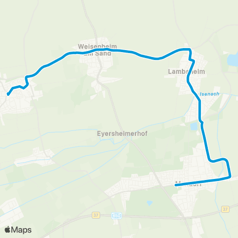 Verkehrsverbund Rhein-Neckar Erpolzheim - Freinsheim - Gerolsheim - Lambsheim - Maxdorf map