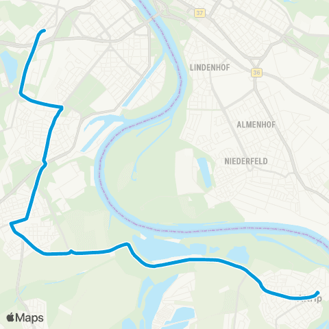 Verkehrsverbund Rhein-Neckar (Ludwigshafen - ) Rheingönheim - Altrip map