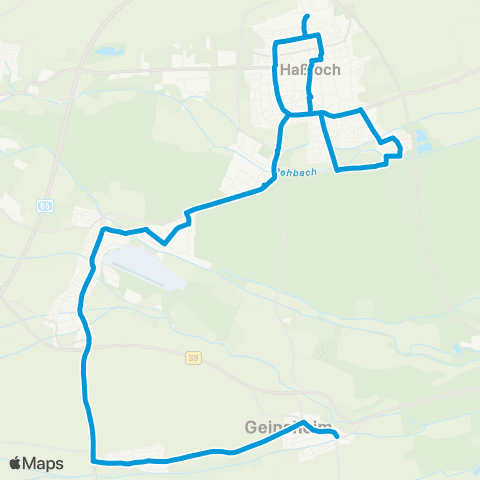 Verkehrsverbund Rhein-Neckar (Geinsheim - ) Haßloch - Meckenheim - Deidesheim - Forst map