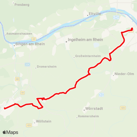 DB Regio Ringlinie: Heddesheim - Sportzentrum - Großsachsen - Leutershausen map