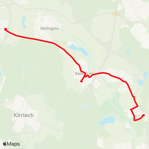 DB Regio Rot-Malsch Bahnhof - St. Leon-Rot - Neulußheim map