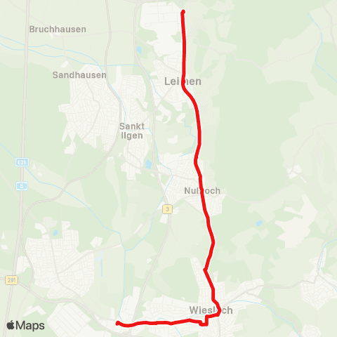 DB Regio Leimen - Nußloch - Wiesloch map