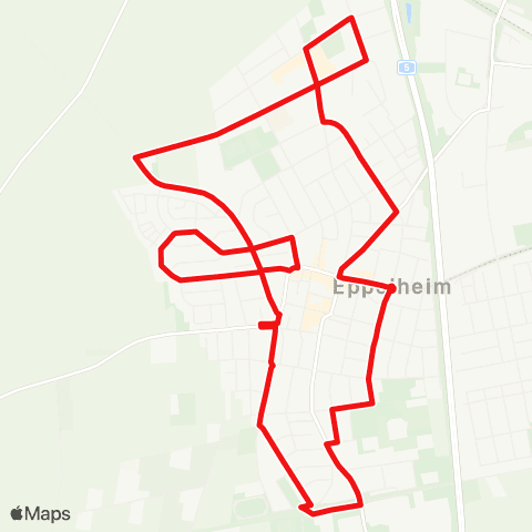 DB Regio City-Bus Eppelheim map