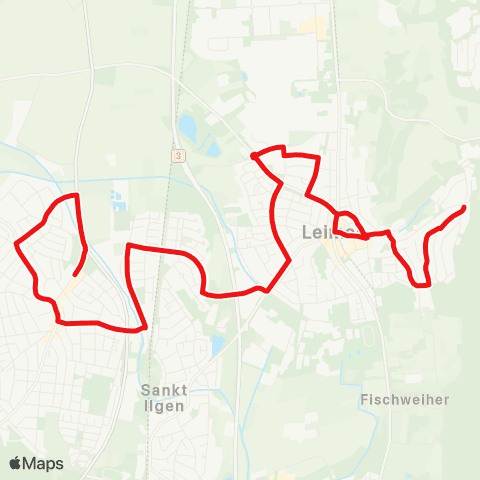 DB Regio Leimen - Gewerbegebiet Nord - Fasanerie - St. Ilgen / Sandhausen Bf - Sandhausen map