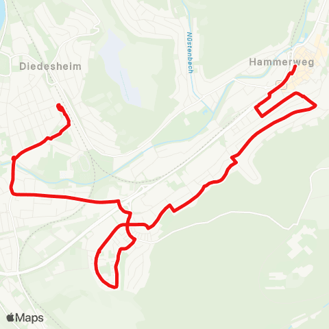 DB Regio Stadtverkehr Mosbach II map