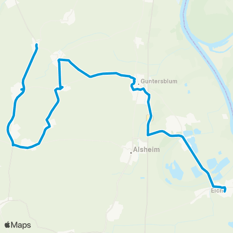 Verkehrsverbund Rhein-Neckar Weinolsheim - Eich map