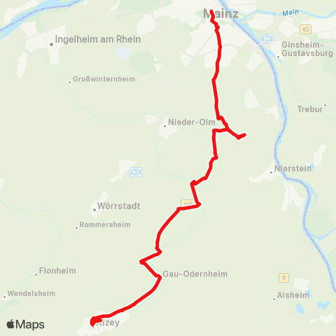 DB Regio Heppenheim Bf - Fürth - Grasellenbach map