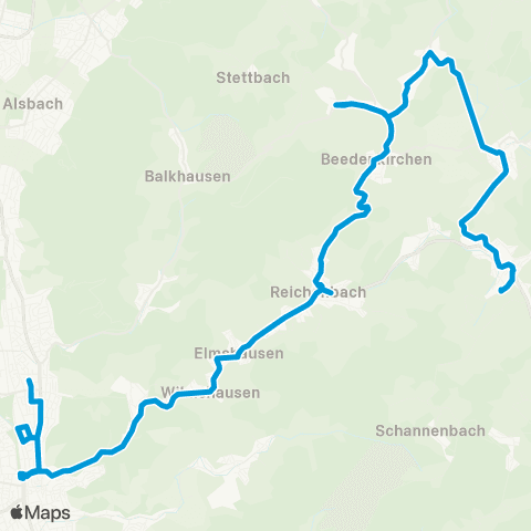 Verkehrsverbund Rhein-Neckar Bensheim - Reichenbach - Modautal - Gadernheim map