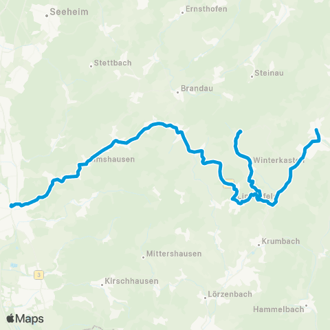 Verkehrsverbund Rhein-Neckar Winterkasten / Reichelsheim - Lindenfels - Lautertal - Bensheim map
