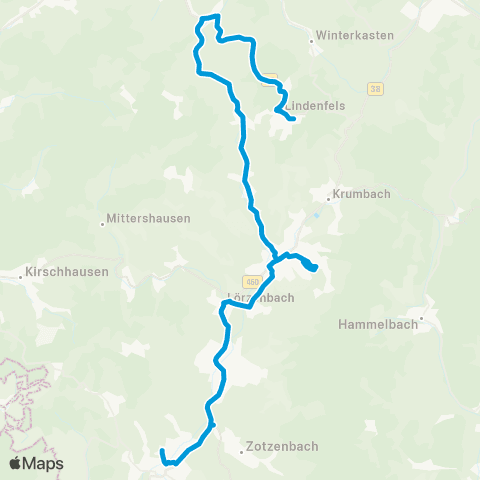 Verkehrsverbund Rhein-Neckar (Rimbach) - Fürth - Schlierbach - Lindenfels - Gadernheim map