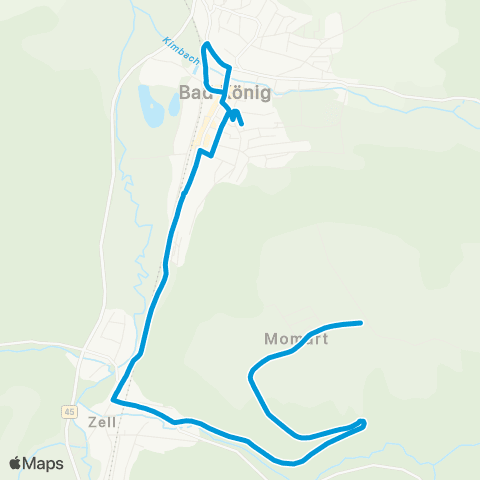 VRN Momart - Zell - Bad König map