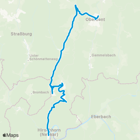 VRN Beerfelden - Finkenbach / Rothenberg - Hirschhorn map
