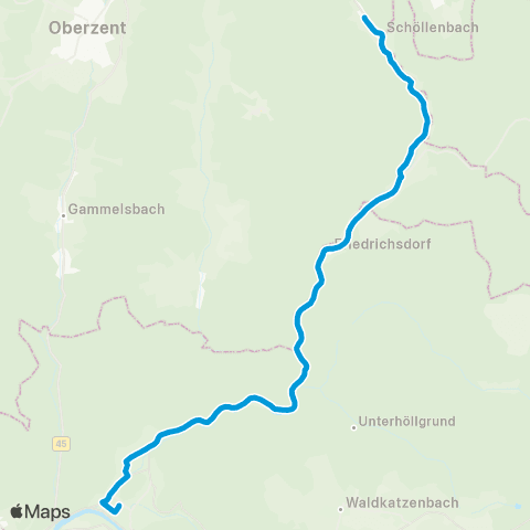 VRN Eberbach - Gaimühle - Kailbach - Schöllenbach map