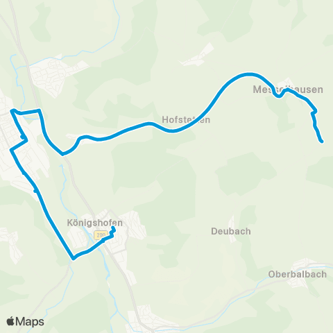 SWEG Lauda - Königshofen - Messelhausen - Marstadt - Unterbalbach map