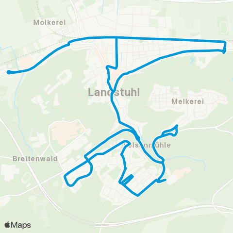 Verkehrsverbund Rhein-Neckar Sickingen-Bus Landstuhl map