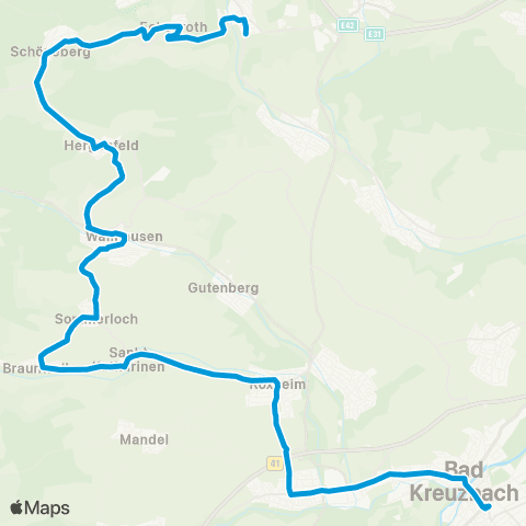 Verkehrsverbund Rhein-Neckar Waldfischbach - Hermersberg - Herschberg - Wallhalben map