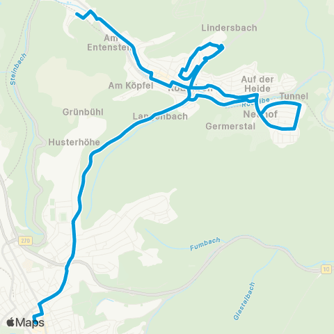 Verkehrsverbund Rhein-Neckar Rodalben - Pirmasens map