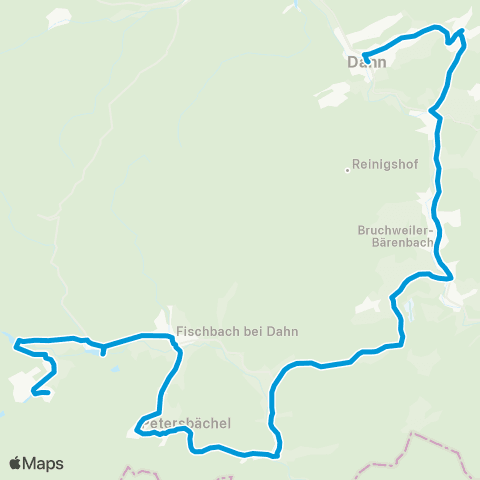 Verkehrsverbund Rhein-Neckar (Hinterweidenthal) - Dahn - Bundenthal - Fischbach / Dahn - Ludwigswinkel map