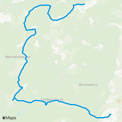 Verkehrsverbund Rhein-Neckar (Bad Bergzabern) - Vorderweidenthal - Lug - Wernersberg - Annweiler map