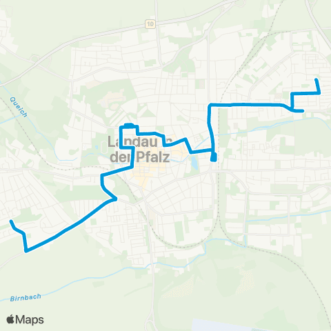 Verkehrsverbund Rhein-Neckar Danziger Platz - Hallenbad - Hbf - Deutsches Tor - Westring - Wollmesheimer Höhe map