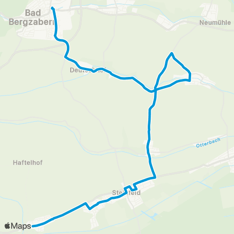 Verkehrsverbund Rhein-Neckar (Landau - ) Bad Bergzabern ( - Dierbach) - Niederotterbach - Schweighofen map