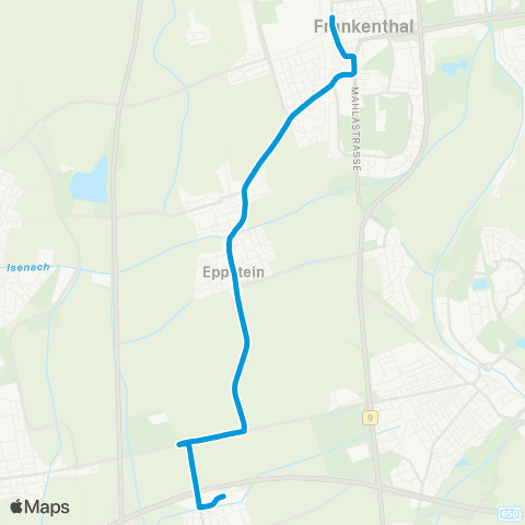 Verkehrsverbund Rhein-Neckar Frankenthal Hbf - Flomersheim - Am Römig - LU-Ruchheim map
