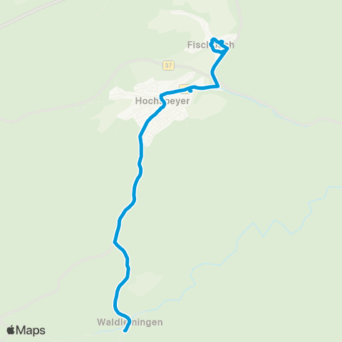 VRN Kaiserslautern Fischbach - Hochspeyer - Waldleiningen map