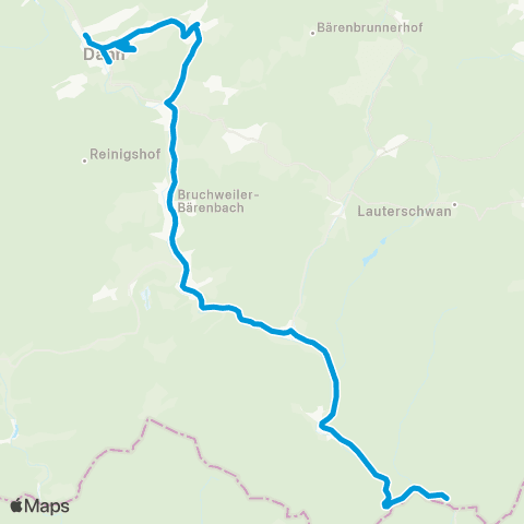 VRN Dahner Felsenland Hinterweidenthal - Dahn - Bobenthal / St. Germanshof map