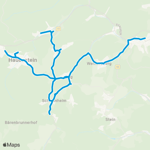 VRN (Annweiler) - Hauenstein - Schwanheim - Darstein - Dimbach - Lug - Spirkelbach - Wilgartswiesen map
