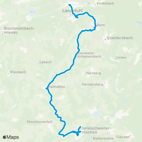 VRN Landstuhl - Obernheim - Kirchenarnb. - Neumüh. - Hettenhausen Wallhalben - Thaleischweiler-(Kneispermühle-Weihermühle) map