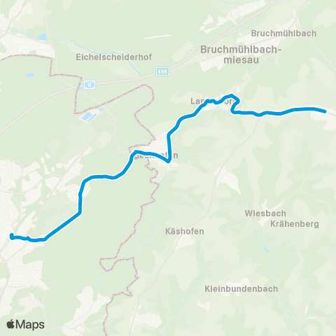 VRN Homburg - Bechhofen - Lambsheim - Martinshöhe map