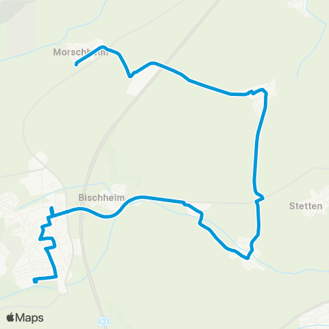 Verkehrsverbund Rhein-Neckar Kirchheimbolanden - Bischheim - Ilbesheim - Morschheim map