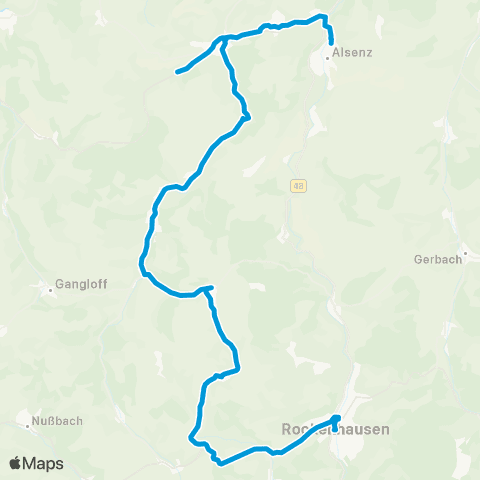 Verkehrsverbund Rhein-Neckar Rockenhausen - Schönborn - Ransweiler - Stahlberg - (Alsenz) map